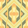 As Creation|Tapete geometrisches Design aus dener Jahren in Grün, Orange|Retro