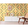 As Creation|Tapete geometrisches Design aus dener Jahren in Grün, Orange|Retro