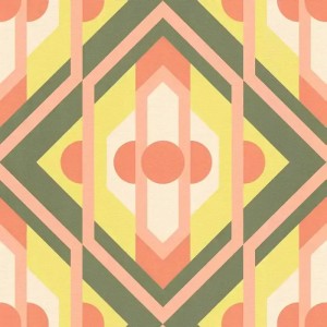 As Creation|Papier Peint rétro style années orange, jaune|Rétro