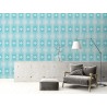 As Creation|Wallpaper psychedelic diamonds retro style turquoise|Retro