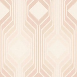 As Creation|Tapete psychedelische Rauten im Retro-Stil in Türkis|Retro