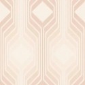 As Creation|Papel pintado rombos estilo retro rosado, beige|Retro