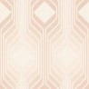 As Creation|Papel pintado rombos estilo retro rosado, beige|Retro