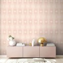 As Creation|Papel pintado rombos estilo retro rosado, beige|Retro