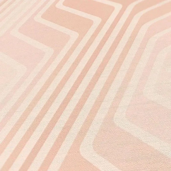 As Creation|Tapete Rauten im Retro-Stil in Rosa und Beige|Retro