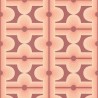As Creation|Papier Peint style rétro années rouge et orange|Rétro