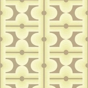Casamance|Florale Jugendstil Tapete grün|Retro