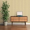 As Creation|Green and brown retro style geometric wallpaper|Retro