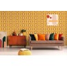 As Creation|Retros style geometric wallpaper in yellow|Retro