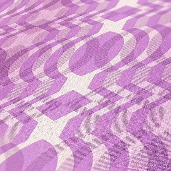 Papel pintado geométrico estilo retro violeta - As Creation Retro Chic 395343