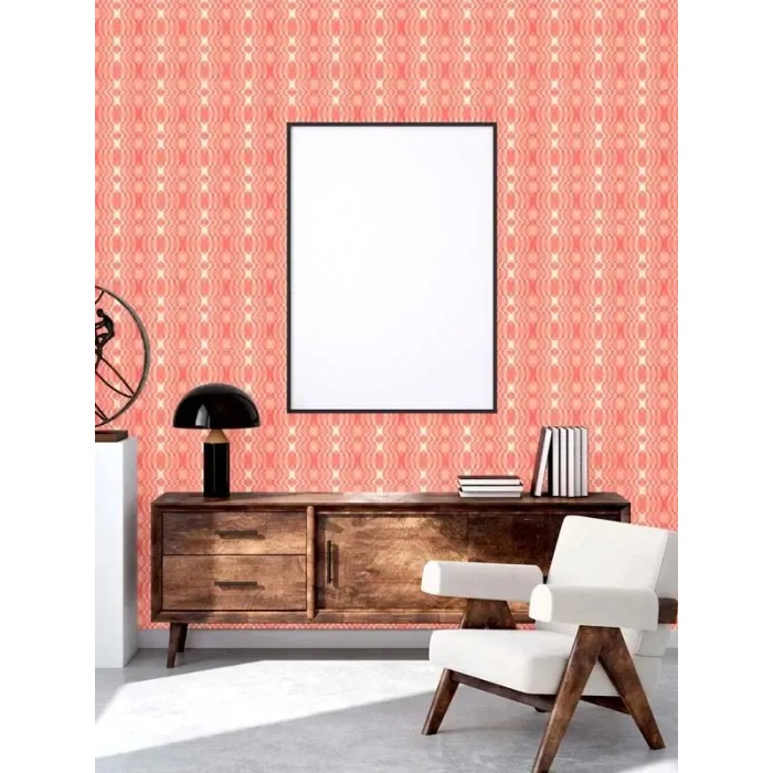 As Creation|Tapete geometrisch im Retro-Stil in Rot|Retro