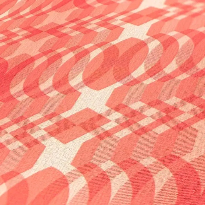 As Creation|Tapete geometrisch im Retro-Stil in Rot|Retro