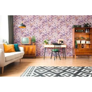 As Creation|Wallpaper psychedelic diamonds beige|Retro 2