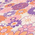 As Creation|Tapete Hippie-Blumen derer Jahre in Rosa und Violett|Retro
