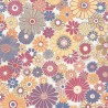 As Creation|Wallpaper multicolor hippie flowers|Retro