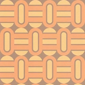 As Creation|Tapete Retro-Stil derer Jahre in Orange, Gelb|Retro
