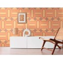 As Creation|Papier Peint style rétro années orange|Rétro