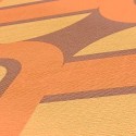As Creation|Papel pintado estilo retro años naranja|Retro