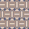 As Creation|Papier Peint géométriques rétro années marron, bleu|Rétro