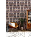As Creation|Retros geometric wallpaper brown, blue|Retro