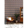 As Creation|Retros geometric wallpaper brown, blue|Retro