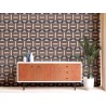As Creation|Tapete geometrische Retroer Jahre braun, blau|Retro
