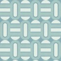 As Creation|Retros wallpaper turquoise with geometric ovals|Youth Style