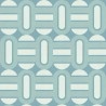 As Creation|Retros wallpaper turquoise with geometric ovals|Youth Style