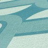 As Creation|Retros wallpaper turquoise with geometric ovals|Youth Style