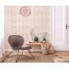 As Creation|Retro geometric wallpaper from thes in pink and beige|Retro