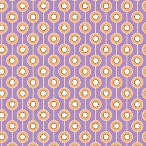 Casadeco|Papier peint composition géométrique avec cercles noirs|Cercles