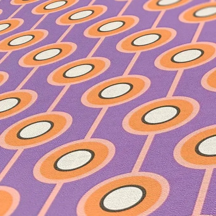 As Creation|Wallpaper retro circles from thes violet|Retro
