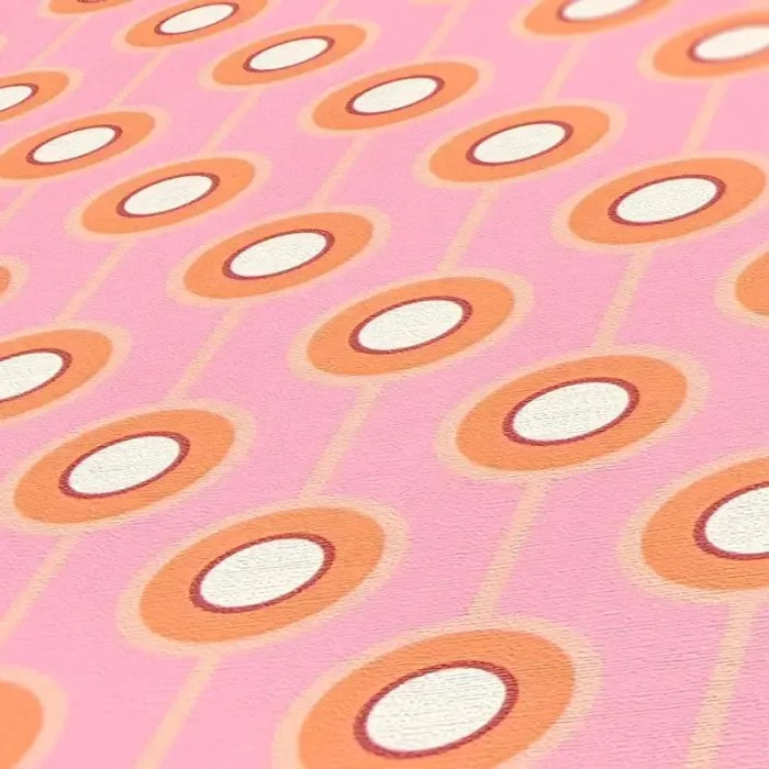 As Creation|Wallpaper circles dots retro styles pink|Retro