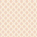 As Creation|Papel pintado círculos estilo retro beige y naranja|Retro