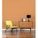 As Creation|Wallpaper feathers turkey retro style brown, orange|Retro