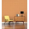 As Creation|Wallpaper feathers turkey retro style brown, orange|Retro