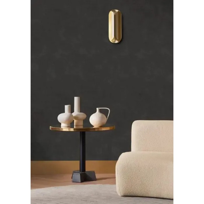 Casamance|Papel pintado liso negro efecto textil mate|Papel Pintado