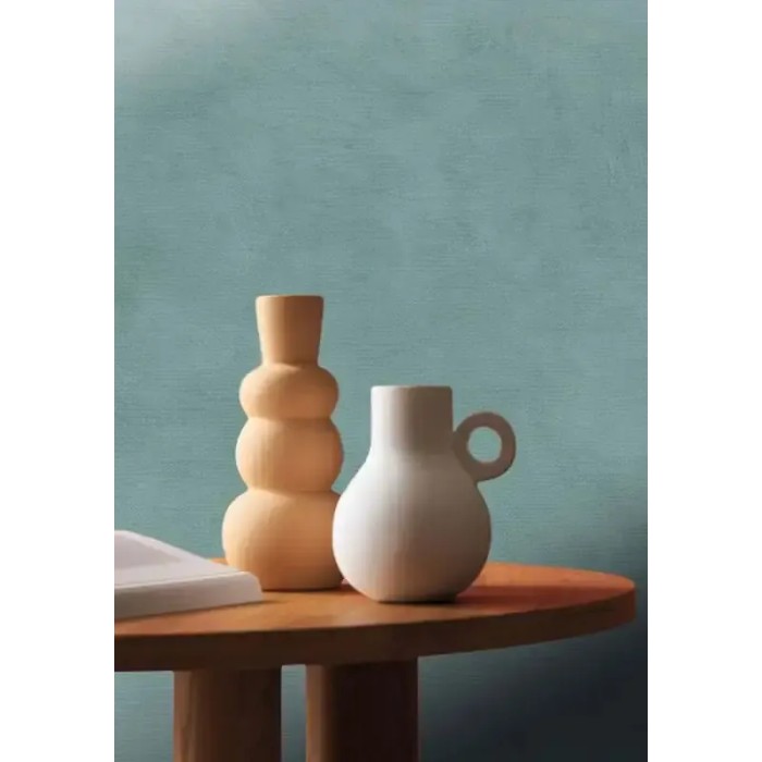 Casamance|Wallpaper plain green decorative textile effect|Wallpaper