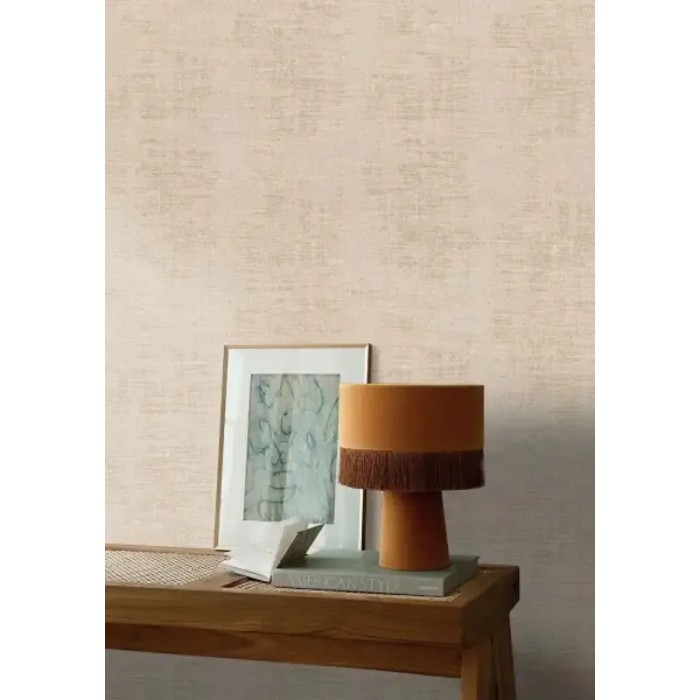 Casamance|Papier peint effet textile velours beige|Imitation Tissu