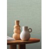 Casamance|Leinentapete geknotet grün|Textilimitation