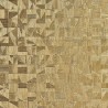 Casamance|Papier peint géométrique doré texture métallisée|Haut Gamme