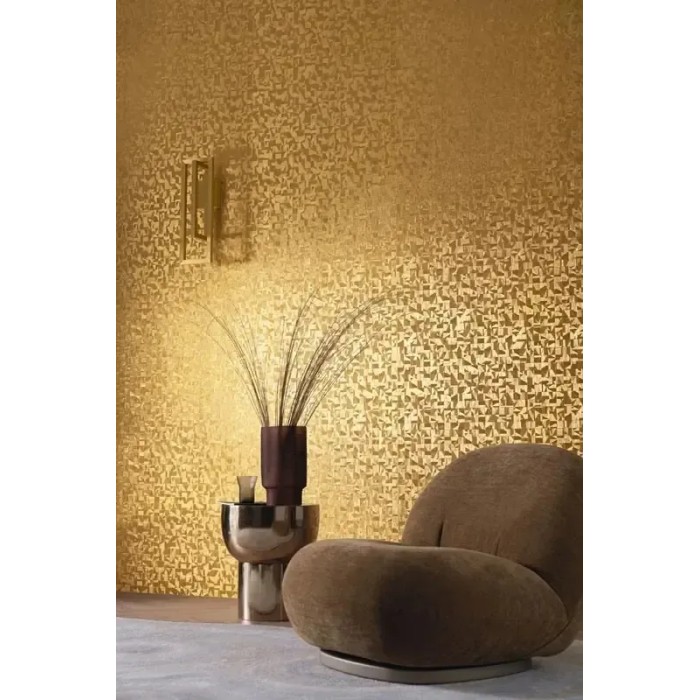 Casamance|Geometrische Tapete gold metallische Textur|Hochwertige