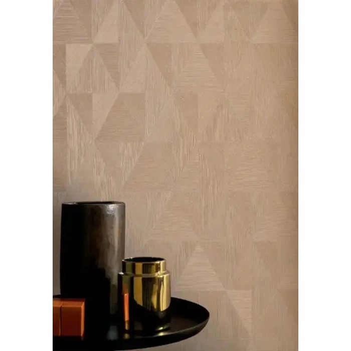 Casamance|Wallpaper geometric rhombus brown metallic shine|Rhombus