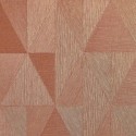 Casamance|Papier peint géométrique losanges cuivre doré éclat métallique|Losanges
