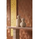 Casamance|Geometrische Tapete Rauten kupfer-gold metallischer Glanz|Rhombus