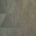Casamance|Geometrische Tapete Rauten grün metallisch|Rhombus