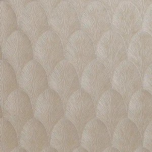 Casamance|Wallpaper brown and grey palm leaves metallic|Wallpaper