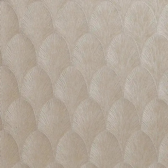 Papel pintado hojas de palmera plateadas efecto metalizado - Casamance Textures Metalliques 75781426