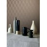 Casamance|Wallpaper brown and grey palm leaves metallic|Wallpaper