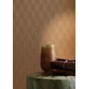 Casamance|Papier peint feuilles de palmier oranges effet métallisé|Art Déco